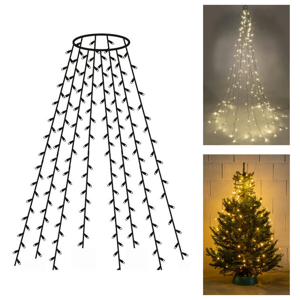 Joulukuusen lamput, 160 LED hinta ja tiedot | Jouluvalot | hobbyhall.fi