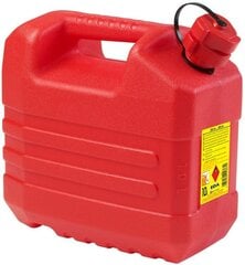 10 litran polttoainekanisteri suppilolla, punainen hinta ja tiedot | Lisätarvikkeet autoiluun | hobbyhall.fi