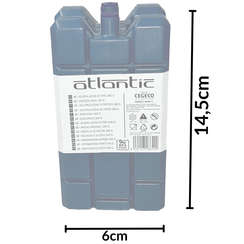 Kylmäainepatruuna - Atlantic Stack 2x240ml hinta ja tiedot | Kylmälaukut ja termokassit | hobbyhall.fi