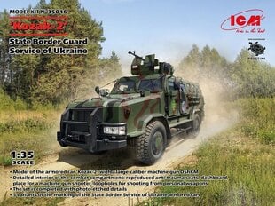 Liimattava malli ICM 35016 State Border Guard Service of Ukraine Kozak-2 1/35 hinta ja tiedot | Koottavat pienoismallit | hobbyhall.fi