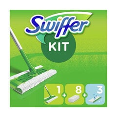 Lattiamoppi Swiffer, 8 kuivapyyhettä ja 3 kosteuspyyhettä hinta ja tiedot | Swiffer Kodin puhdistusaineet ja siivoustarvikkeet | hobbyhall.fi