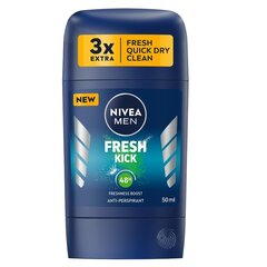 Antiperspirantti deodorantti Nivea Men, Fresh Kick, 50 ml hinta ja tiedot | Deodorantit | hobbyhall.fi
