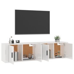 vidaXL Seinä TV-kaapit 2 kpl korkeakiilto valkoinen 80x34,5x40 cm hinta ja tiedot | TV-tasot | hobbyhall.fi