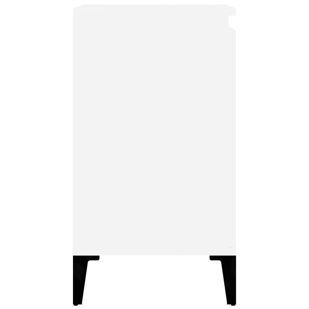 vidaXL Pesuallaskaappi valkoinen 58x33x60 cm tekninen puu hinta ja tiedot | Kylpyhuonekaapit | hobbyhall.fi