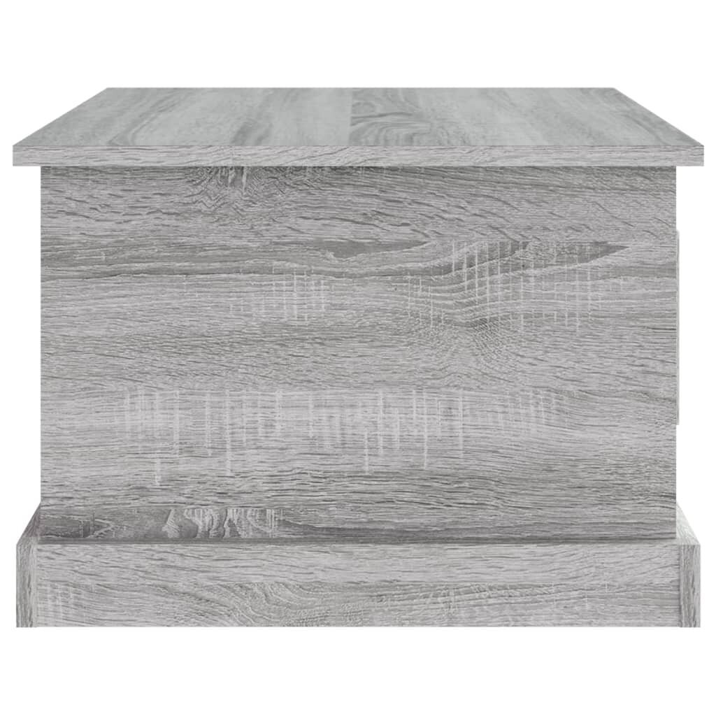 vidaXL Sohvapöytä harmaa Sonoma 50x50x35 cm tekninen puu hinta ja tiedot | Sohvapöydät | hobbyhall.fi