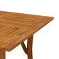 vidaXL Puutarhapöytä 150x90x75 cm täysi akasiapuu hinta ja tiedot | Puutarhapöydät | hobbyhall.fi