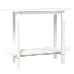 vidaXL Konsolipöytä valkoinen 110x40x80 cm täysi mänty hinta ja tiedot | Sivupöydät | hobbyhall.fi
