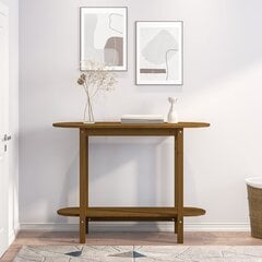 vidaXL Konsolipöytä hunajanruskea 110x40x80 cm täysi mänty hinta ja tiedot | Sivupöydät | hobbyhall.fi
