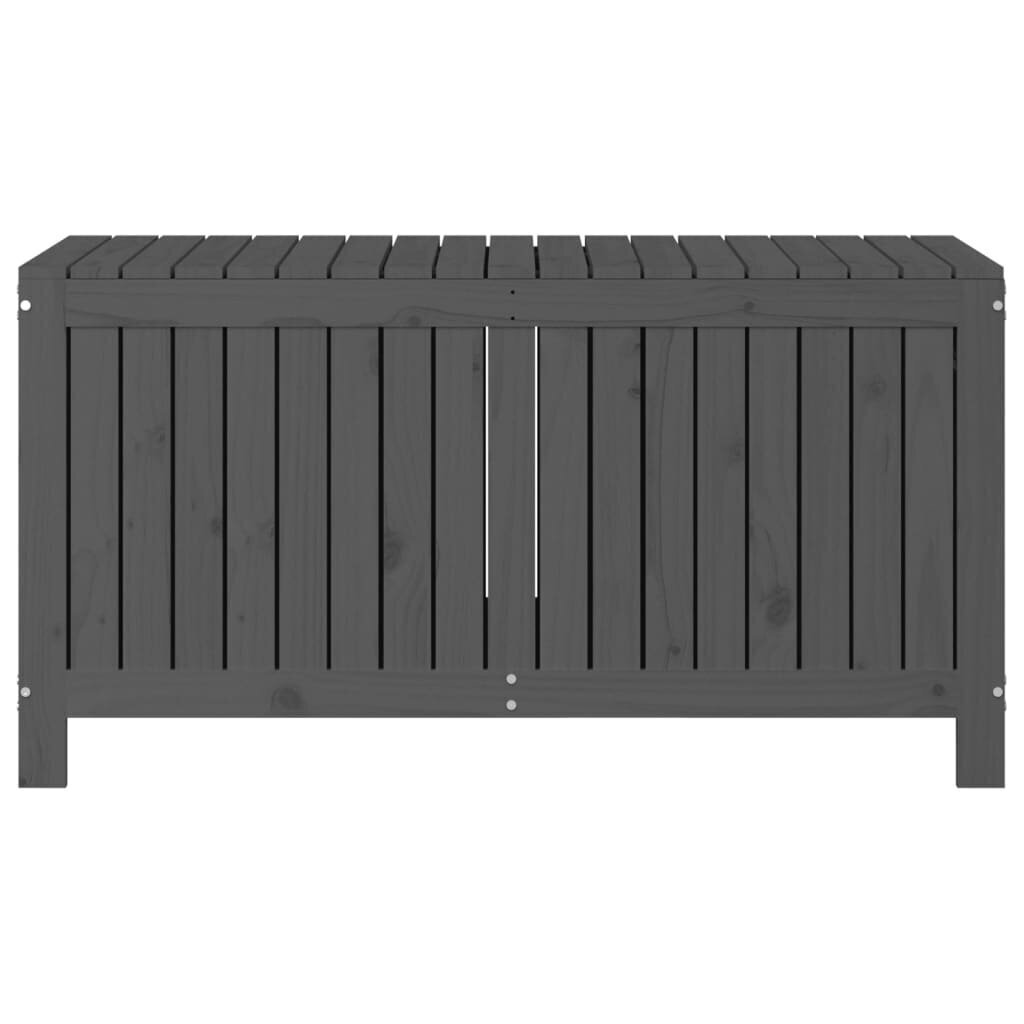 vidaXL Säilytyslaatikko harmaa 121x55x64 cm täysi mänty hinta ja tiedot | Säilytyslaatikot ja -korit | hobbyhall.fi