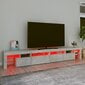 vidaXL TV-taso LED-valoilla betoninharmaa 260x36,5x40 cm hinta ja tiedot | TV-tasot | hobbyhall.fi