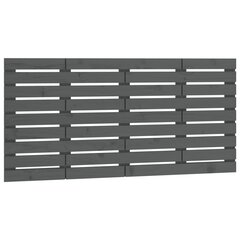 vidaXL Sängynpääty seinälle harmaa 146x3x63 cm täysi mänty hinta ja tiedot | Sängyt | hobbyhall.fi