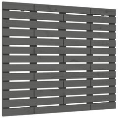 vidaXL Sängynpääty seinälle harmaa 126x3x91,5 cm täysi mänty hinta ja tiedot | Sängyt | hobbyhall.fi