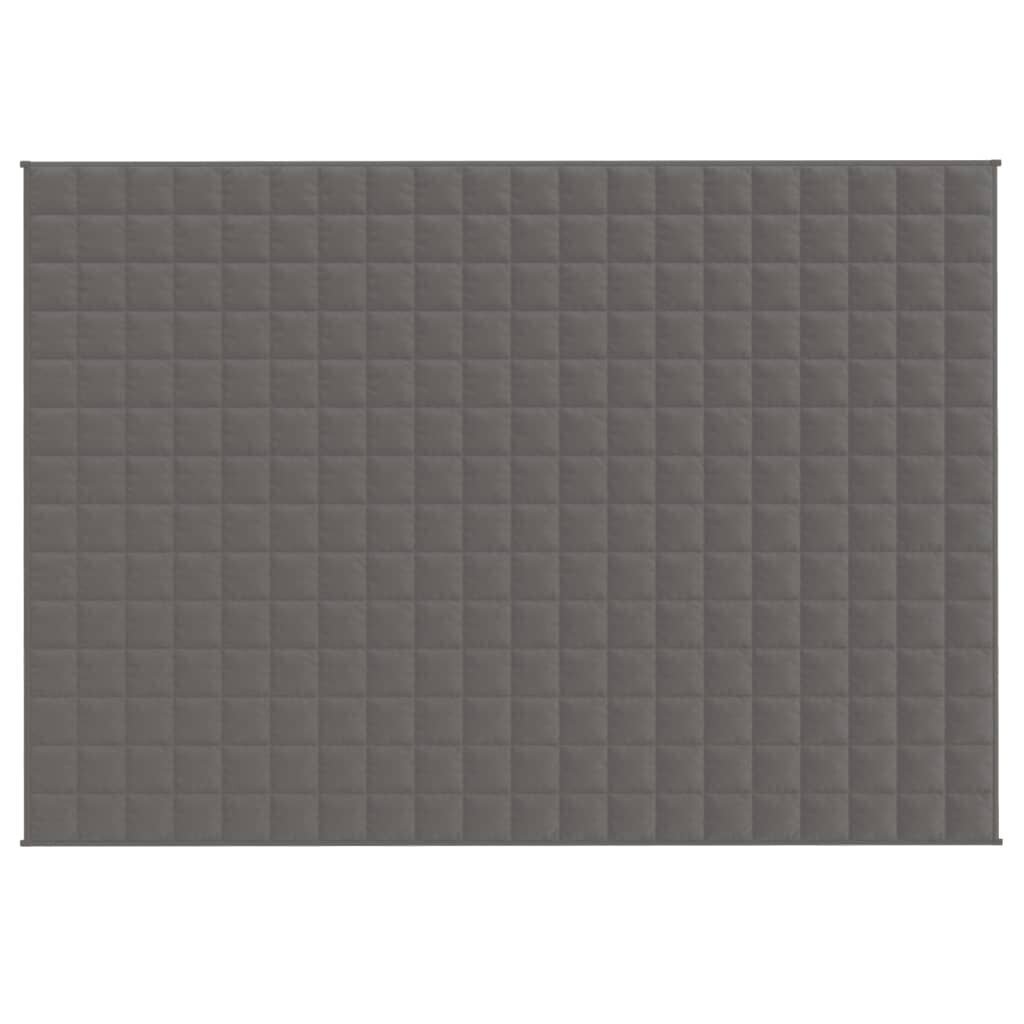 vidaXL Painopeitto harmaa 138x200 cm 10 kg kangas hinta ja tiedot | Peitot | hobbyhall.fi