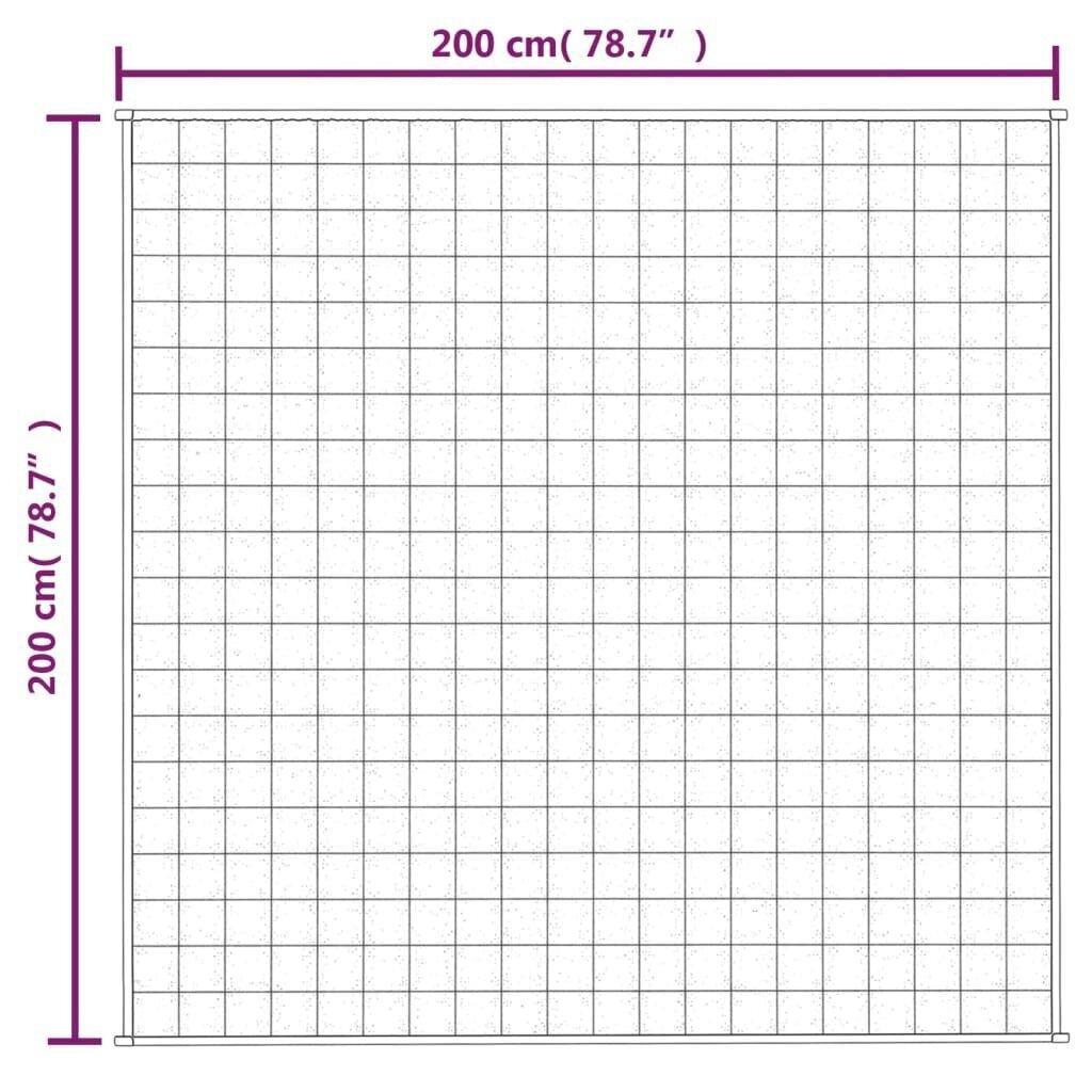 vidaXL Painopeitto vaalea kerma 200x200 cm 13 kg kangas hinta ja tiedot | Peitot | hobbyhall.fi