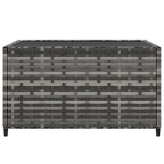 vidaXL Puutarhapöytä harmaa 50x50x30 cm polyrottinki hinta ja tiedot | Puutarhapöydät | hobbyhall.fi