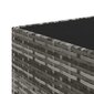 vidaXL Puutarhapöytä harmaa 50x50x30 cm polyrottinki hinta ja tiedot | Puutarhapöydät | hobbyhall.fi