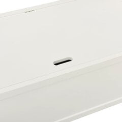 vidaXL Penkki valkoinen 107x45x75,5 cm täysi kuusi hinta ja tiedot | Kenkäkaapit ja -hyllyt | hobbyhall.fi