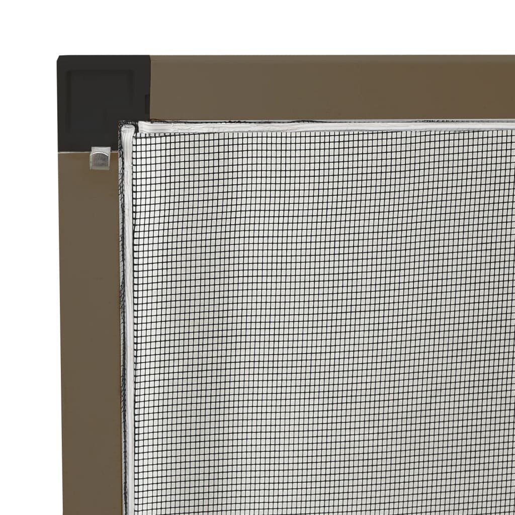 vidaXL Hyönteisverkko ikkunaan ruskea 100x120 cm hinta ja tiedot | Hyttysverkot | hobbyhall.fi