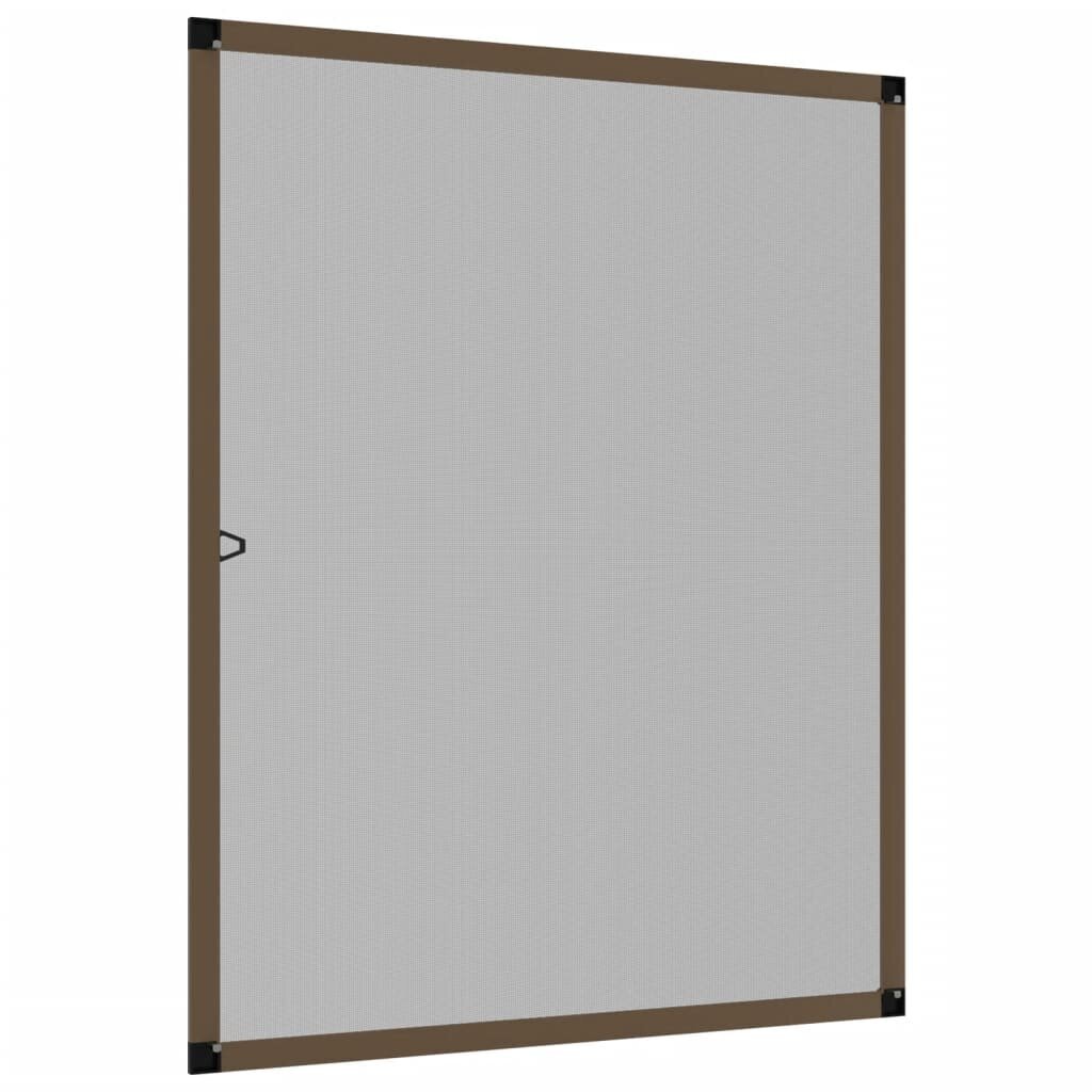 vidaXL Hyönteisverkko ikkunaan ruskea 100x120 cm hinta ja tiedot | Hyttysverkot | hobbyhall.fi