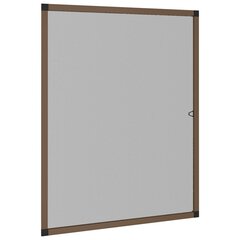 vidaXL Hyönteisverkko ikkunaan ruskea 80x100 cm hinta ja tiedot | Hyttysverkot | hobbyhall.fi