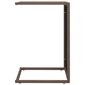 vidaXL C-muotoinen pöytä ruskea 40x35x60 cm polyrottinki hinta ja tiedot | Sohvapöydät | hobbyhall.fi