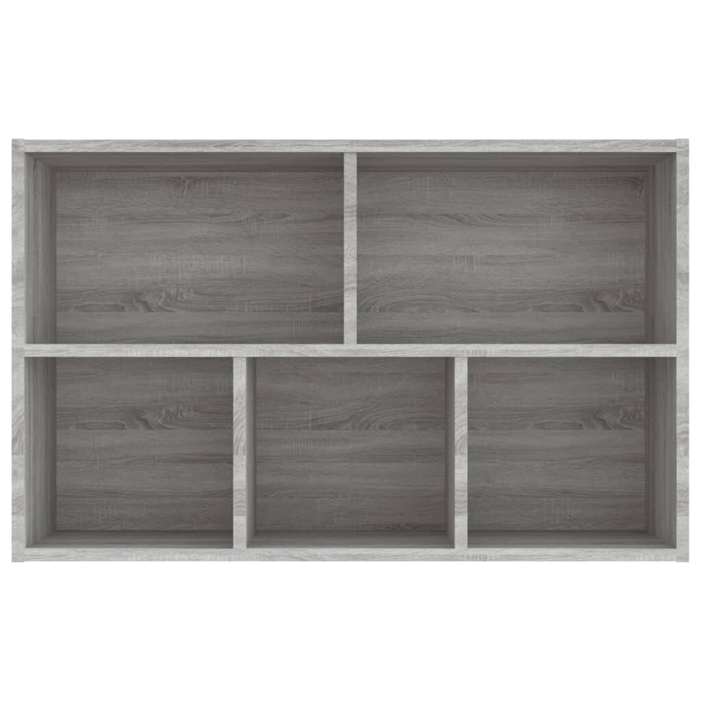 vidaXL Kirjahylly / Senkki harmaa Sonoma 50x25x80 cm tekninen puu hinta ja tiedot | Hyllyt | hobbyhall.fi