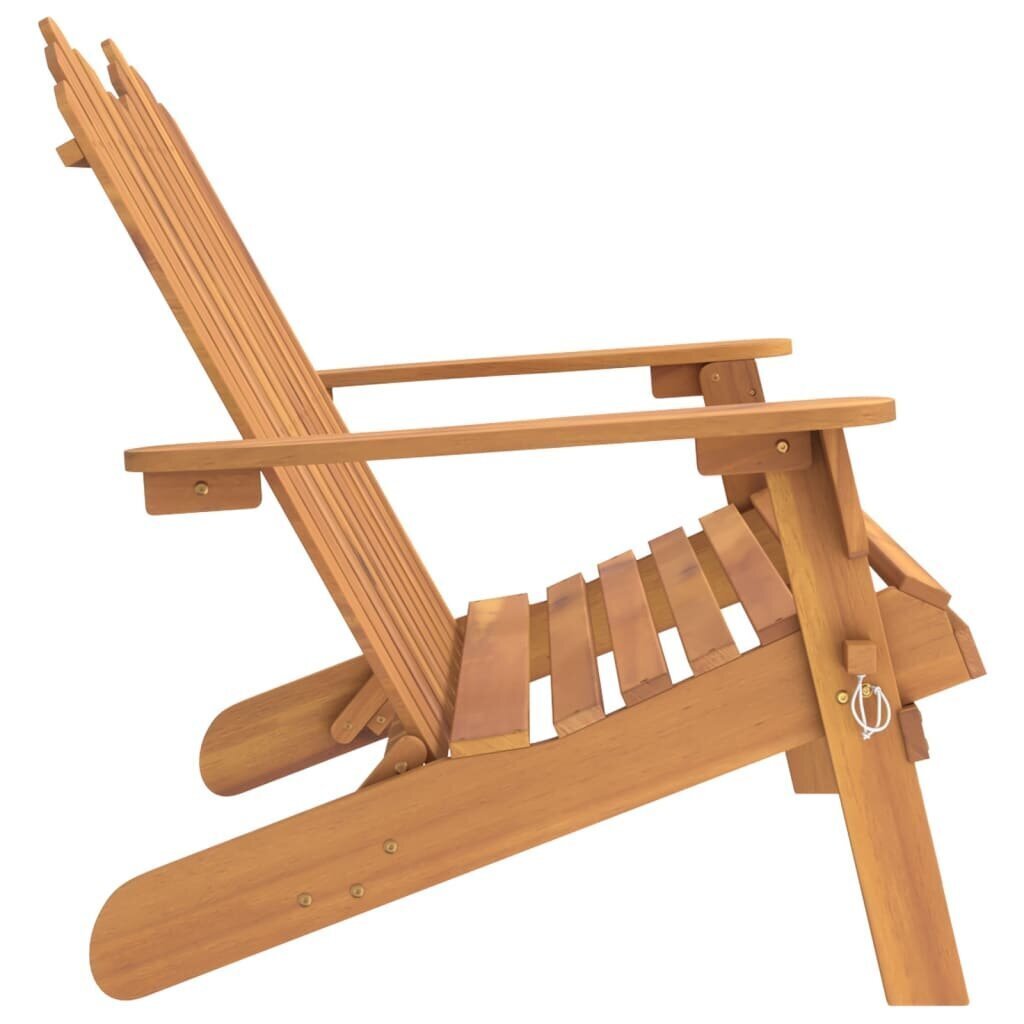 vidaXL Adirondack puutarhapenkki 126 cm täysi akasiapuu hinta ja tiedot | Puutarhapenkit | hobbyhall.fi