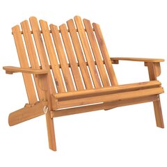 vidaXL Adirondack puutarhapenkki 126 cm täysi akasiapuu hinta ja tiedot | Puutarhapenkit | hobbyhall.fi