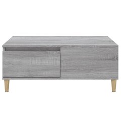 vidaXL Sohvapöytä harmaa Sonoma 90x50x36,5 cm tekninen puu hinta ja tiedot | Sohvapöydät | hobbyhall.fi