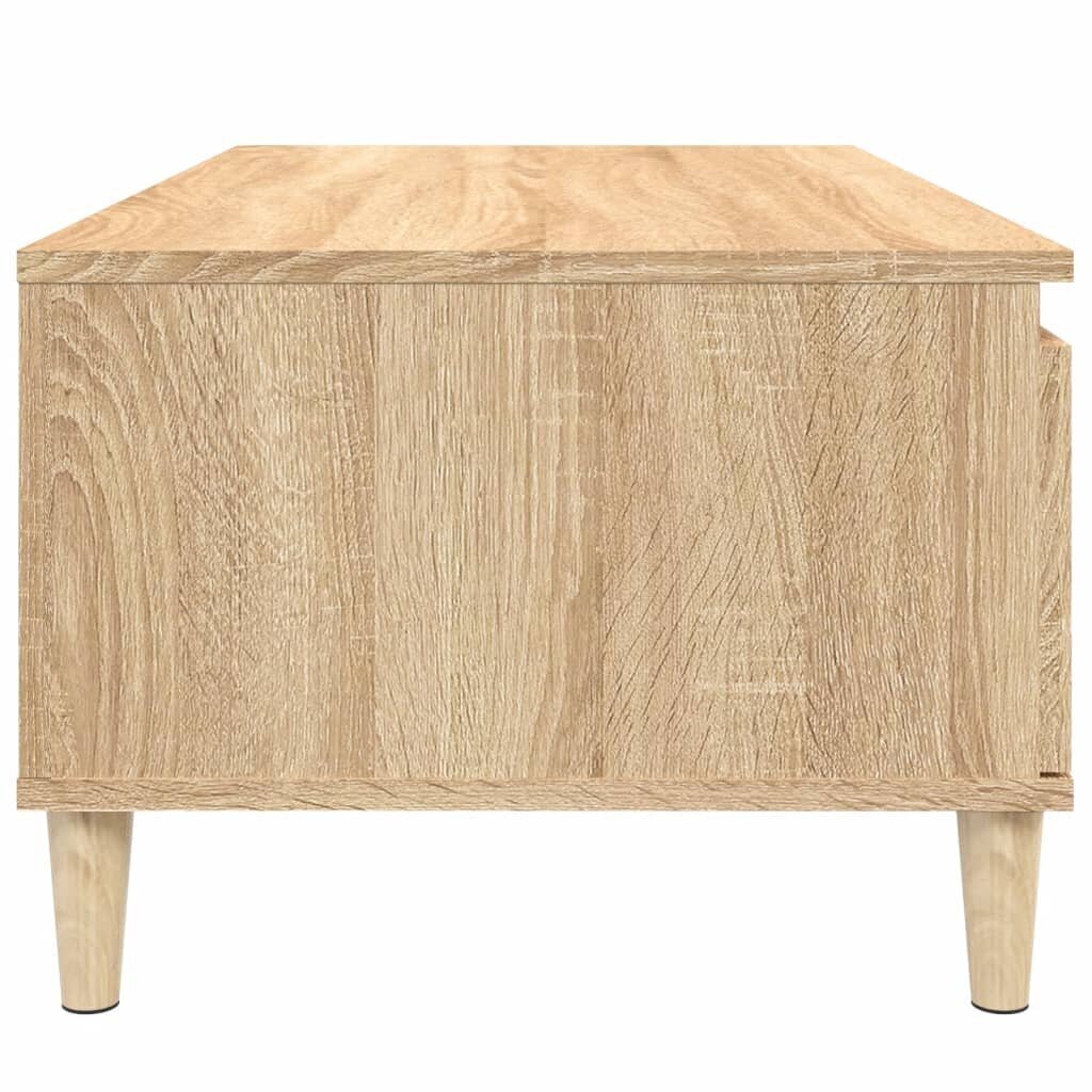 vidaXL Sohvapöytä Sonoma-tammi 90x50x36,5 cm tekninen puu hinta ja tiedot | Sohvapöydät | hobbyhall.fi