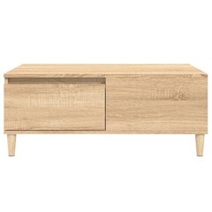 vidaXL Sohvapöytä Sonoma-tammi 90x50x36,5 cm tekninen puu hinta ja tiedot | Sohvapöydät | hobbyhall.fi