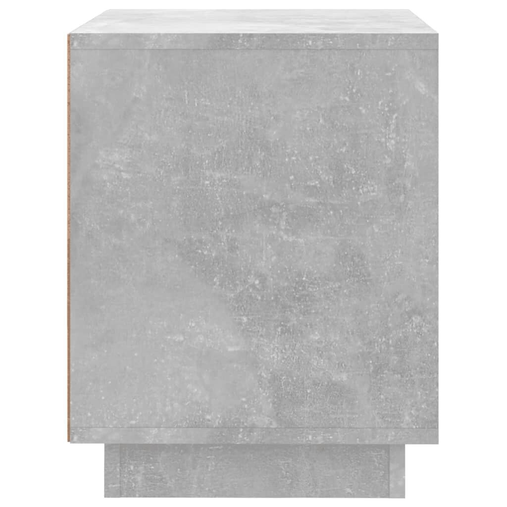 vidaXL Yöpöydät 2 kpl betoninharmaa 44x35x45 cm tekninen puu hinta ja tiedot | Yöpöydät | hobbyhall.fi