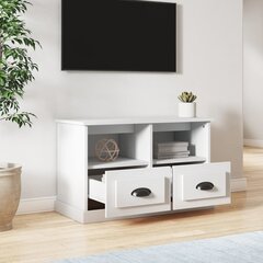 vidaXL TV-taso valkoinen 80x35x50 cm tekninen puu hinta ja tiedot | TV-tasot | hobbyhall.fi