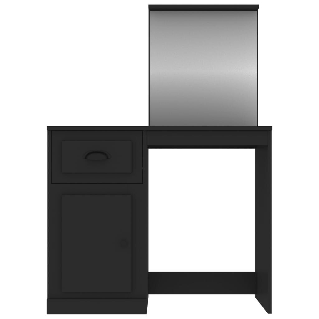 vidaXL Peilipöytä musta 90x50x132,5 cm tekninen puu hinta ja tiedot | Yöpöydät | hobbyhall.fi