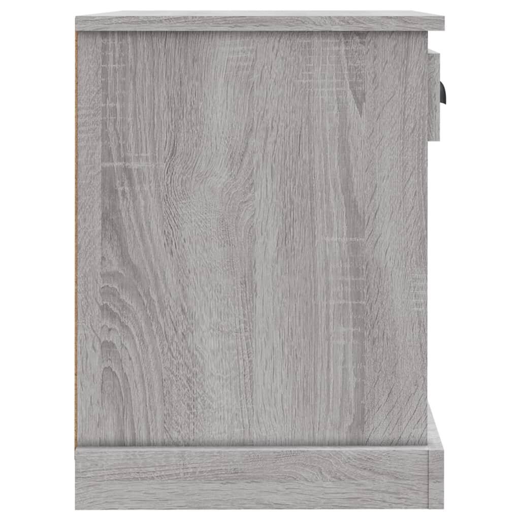 vidaXL Yöpöytä harmaa Sonoma 43x36x50 cm hinta ja tiedot | Yöpöydät | hobbyhall.fi