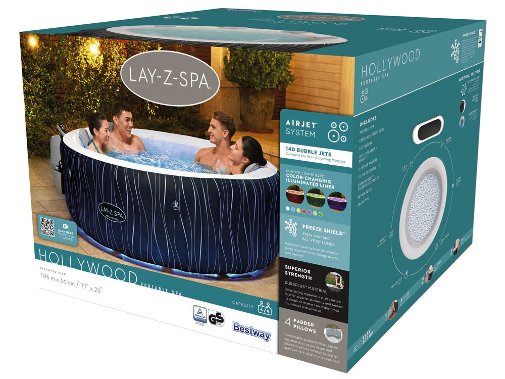 Bestway-poreallas Lay-Z-Spa Hollywood hinta ja tiedot | Uima-altaat | hobbyhall.fi