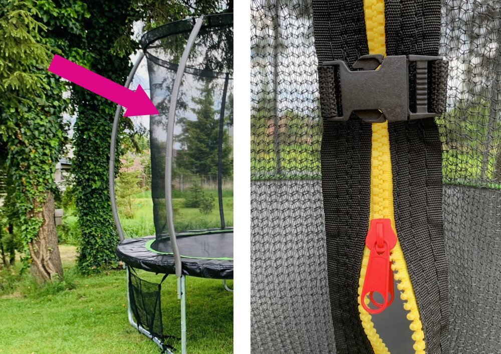 Sisäverkko Lean Sport Max trampoliinille, 427cm, vaaleanpunainen hinta ja tiedot | Trampoliinit | hobbyhall.fi