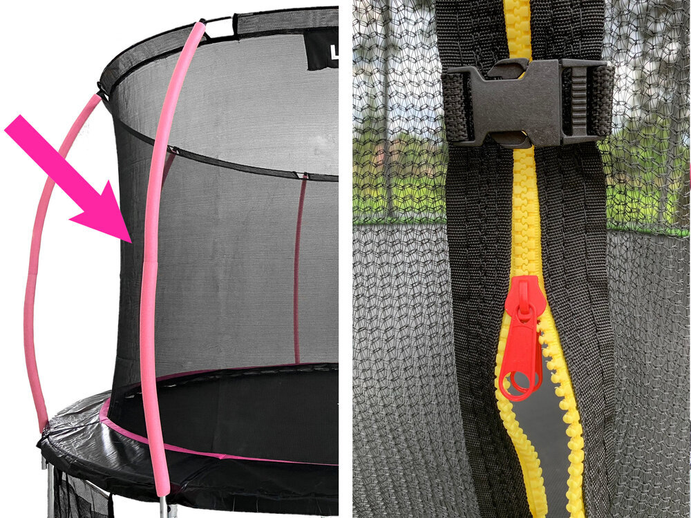 Sisäverkko Lean Sport Max trampoliinille, 183cm, vaaleanpunainen hinta ja tiedot | Trampoliinit | hobbyhall.fi