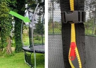 Sisäverkko Lean Sport Max trampoliinille, 244cm, vihreä hinta ja tiedot | Trampoliinit | hobbyhall.fi