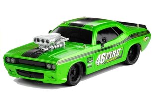 Dodge challenger 1:16 kauko-ohjattava auto, vihreä hinta ja tiedot | Poikien lelut | hobbyhall.fi