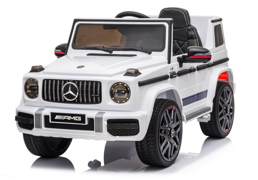 Lasten sähköauto - Mercedes g63, valkoinen hinta ja tiedot | Lasten sähköautot | hobbyhall.fi