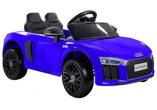 Audi r8 spyder yksipaikkainen sähköauto lapsille, sininen hinta ja tiedot | Lasten sähköautot | hobbyhall.fi