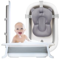 Kokoontaitettava vauvakylpyamme tyynyllä - Nicekids, harmaa hinta ja tiedot | NiceKids Lapset | hobbyhall.fi