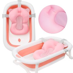 Kokoontaitettava vauvakylpyamme tyynyllä - Nicekids, vaaleanpunainen hinta ja tiedot | NiceKids Vauvatarvikkeet | hobbyhall.fi