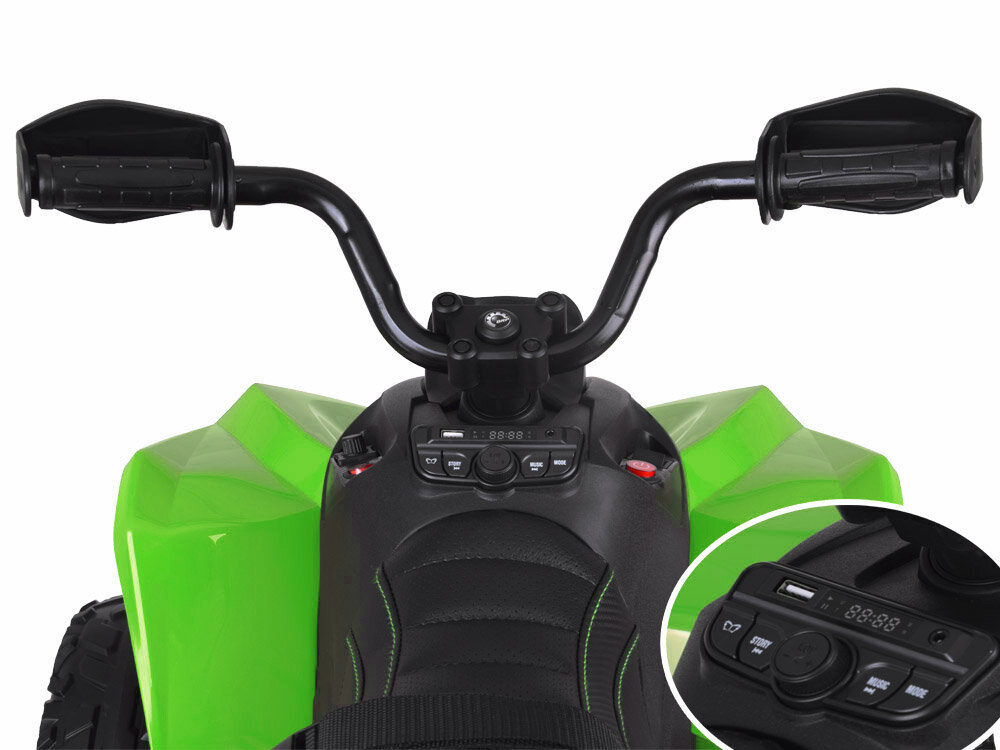 Quad quad lapsille, vihreä hinta ja tiedot | Lasten sähköautot | hobbyhall.fi