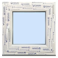 Pvc ikkuna 600 x 630, valkoinen/valkoinen hinta ja tiedot | PVC-ikkunat | hobbyhall.fi