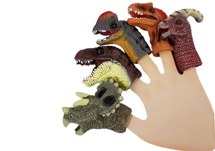 Dinosaurukset sormissa, 5 kpl hinta ja tiedot | Vauvan lelut | hobbyhall.fi