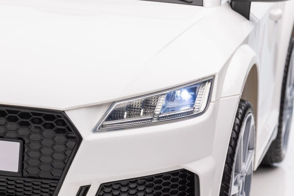 Audi tt rs sähköinen kaksipaikkainen, valkoinen hinta ja tiedot | Lasten sähköautot | hobbyhall.fi