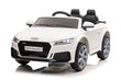 Audi tt rs sähköinen kaksipaikkainen, valkoinen hinta ja tiedot | Lasten sähköautot | hobbyhall.fi