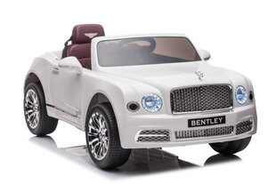 Bentley mulsanne akkuauto, valkoinen hinta ja tiedot | Lasten sähköautot | hobbyhall.fi